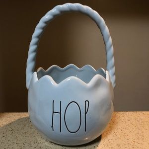 Rae Dunn Blue Hop Easter Basket